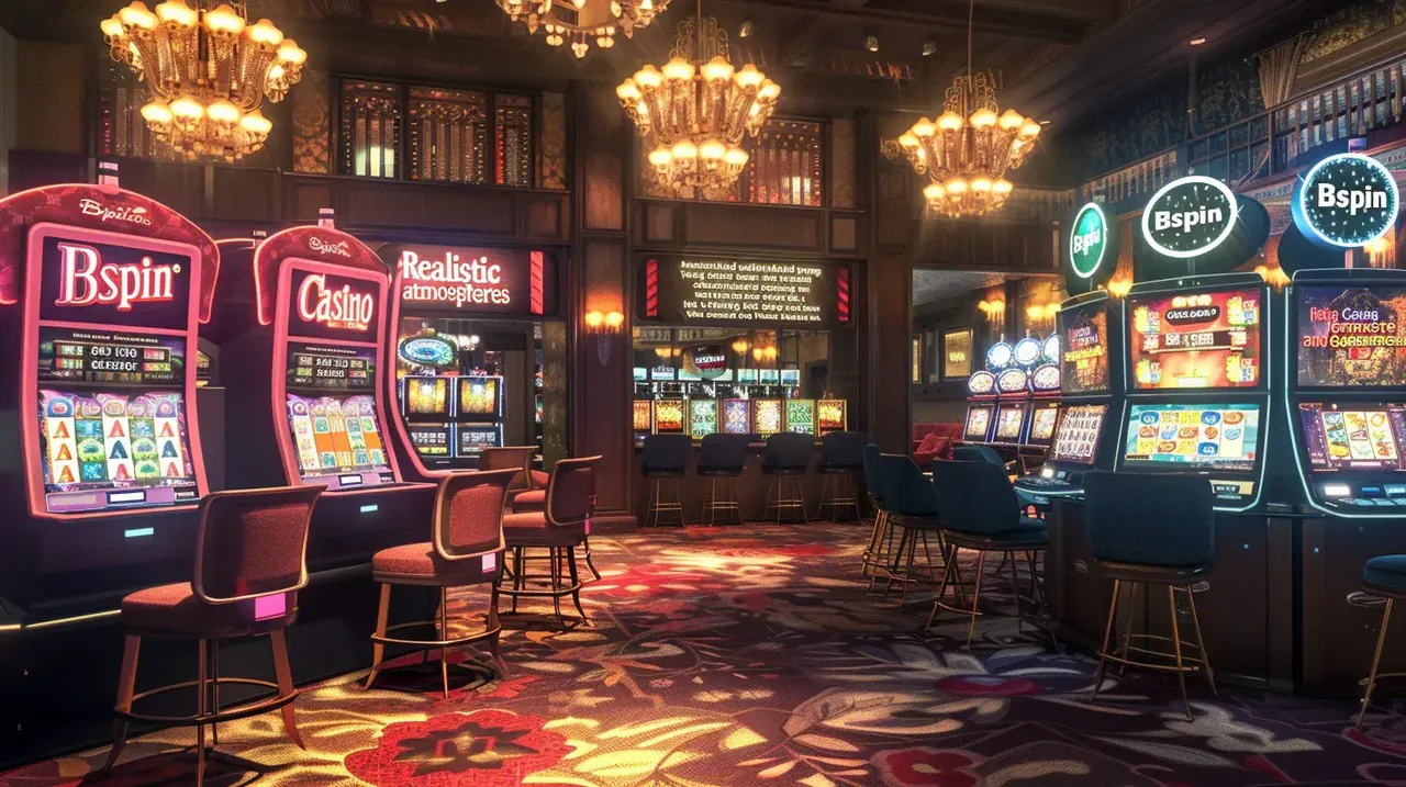 Australian casino gaming atmosphere with slot machines and table games